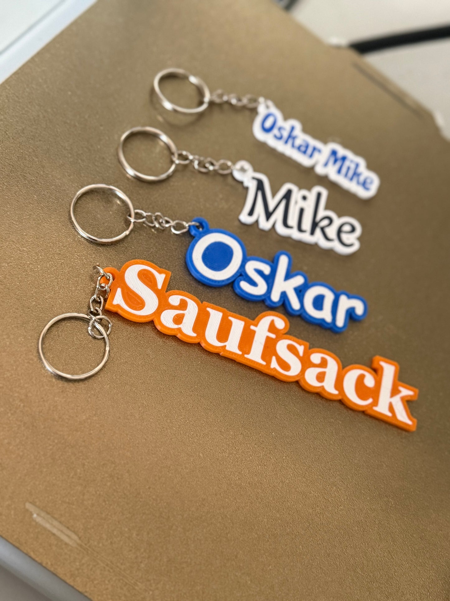Personalisierte Schlüsselanhänger