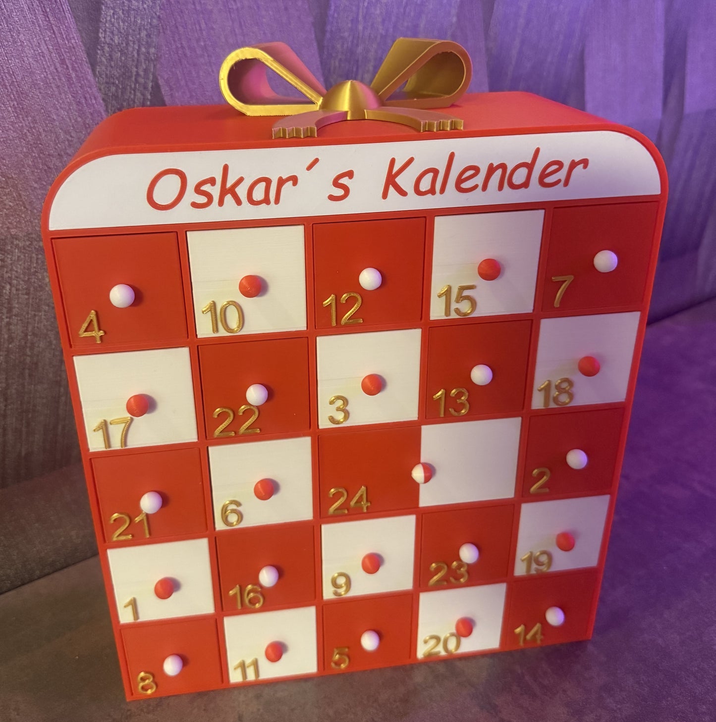 Adventskalender, mit oder ohne Flexi-Figuren Füllung