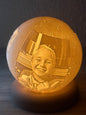 Schneekugel, Fotokugel, 3D Lampe mit eigenen Bildern