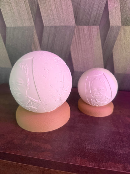 Schneekugel, Fotokugel, 3D Lampe mit eigenen Bildern