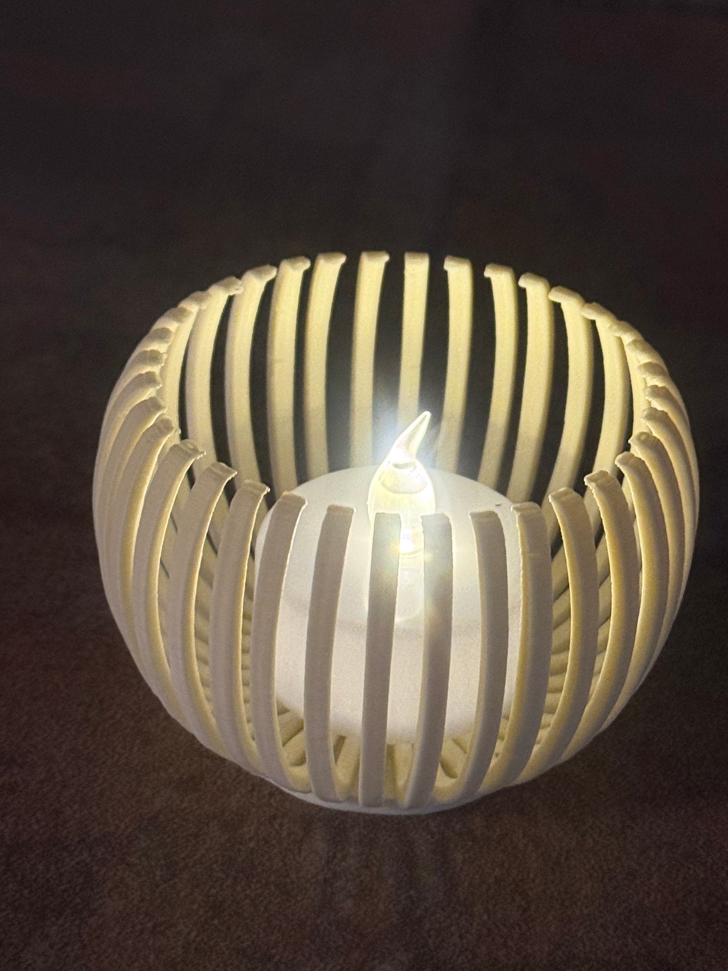 Teelichthalter, minimalistisch modern, incl. LED Lichter 3er Set