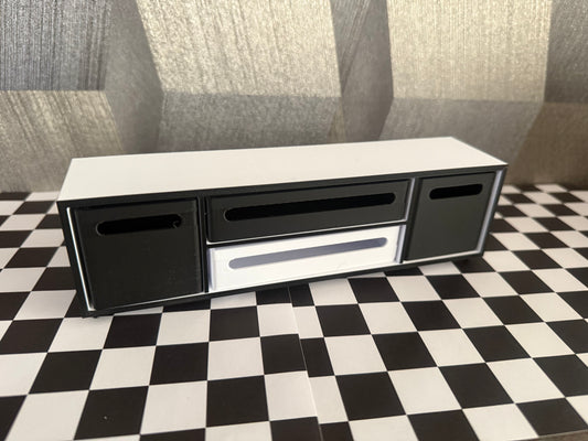 Mini Möbel, Regal mit Sortierkästen passend für Miniverse, Puppenstuben u.s.w.