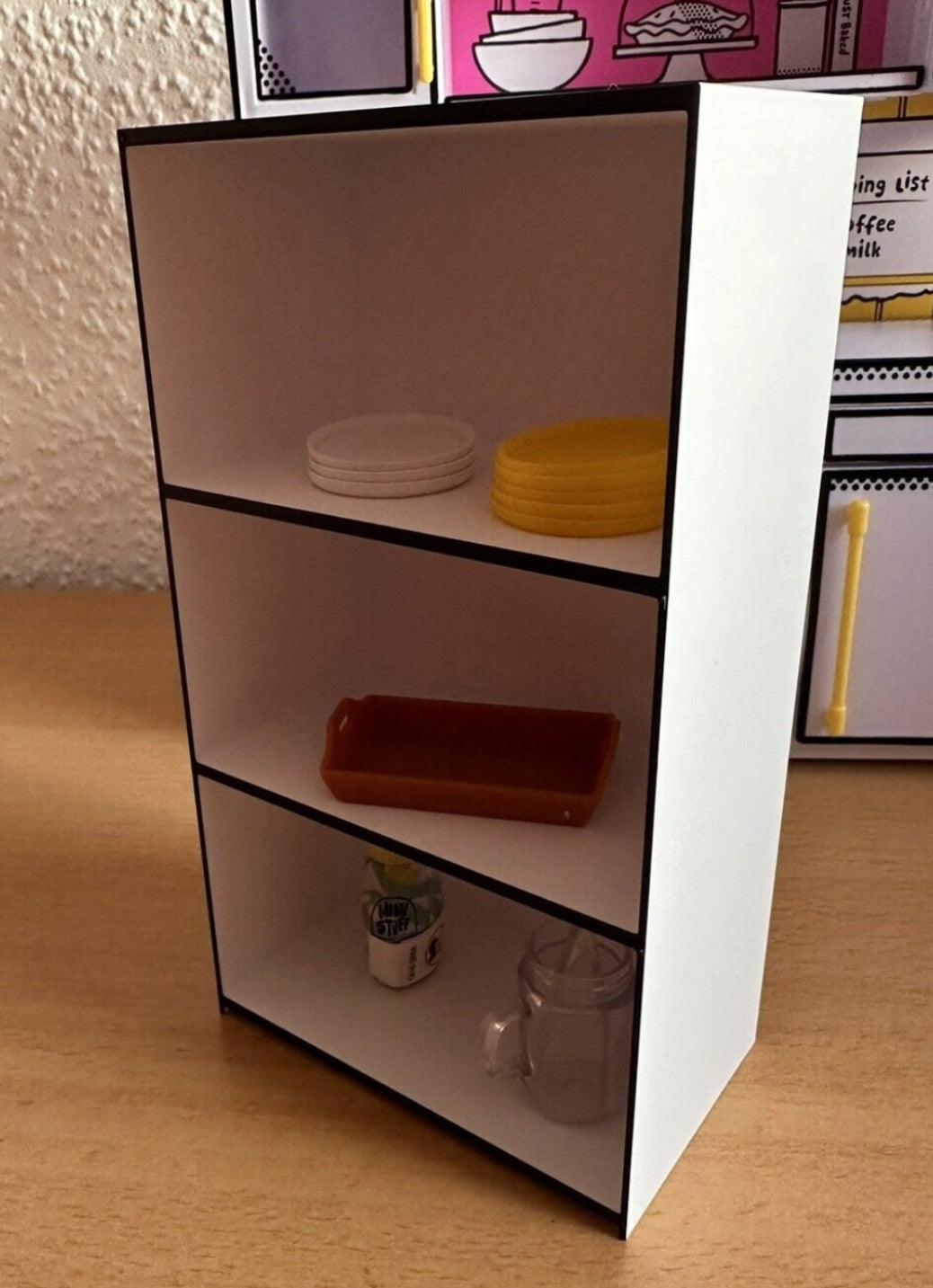 Mini Möbel, Regal passend für Miniverse, Puppenstuben und Co.