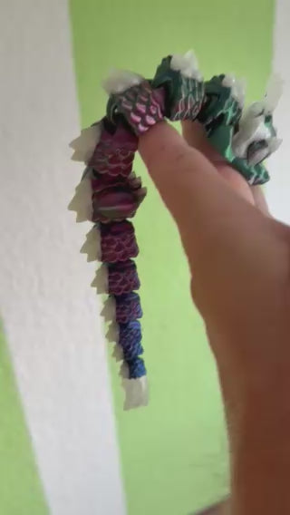 mehrfarbiger Flexi Drachen- leuchtet im Dunkeln